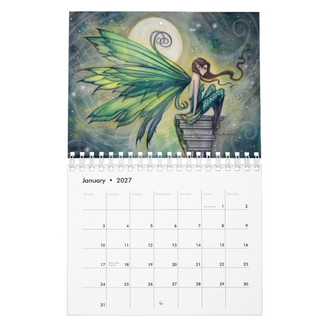 2016 Fairy Calendar by Molly Harrison Fantasy Art (Jan 2027)