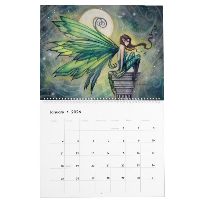 2016 Fairy Calendar by Molly Harrison Fantasy Art (Jan 2026)