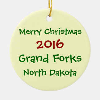 2016 GRAND FORKS NORTH DAKOTA CHRISTMAS ORNAMENT