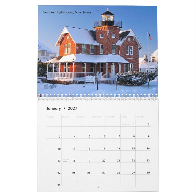 2016 LighthouseGuy.com Calendar (Jan 2027)