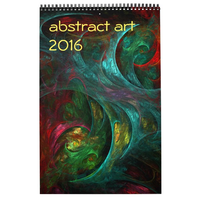 2016 Modern Abstract Art Calendar (Cover)