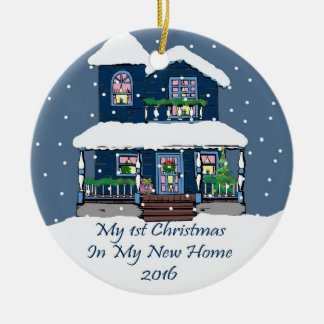2016 My New Home Christmas Ceramic Tree Decoration