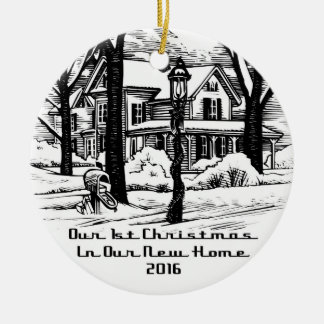 2016 Our New Home Christmas Ceramic Tree Decoration