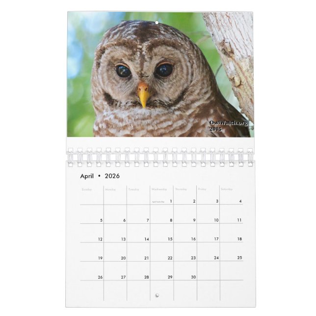 2016 OwlWatch Calendar (Apr 2026)