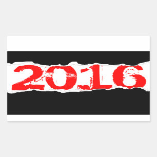 2016 (page tear) rectangular sticker