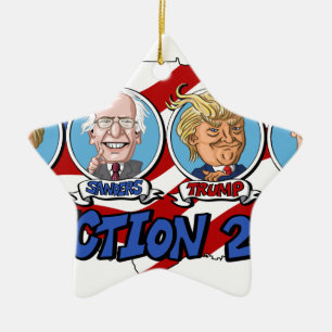 2016 Presidential Election Ceramic Tree Decoration