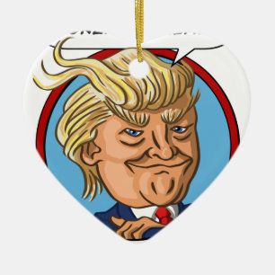 2016 Presidential Election Ceramic Tree Decoration