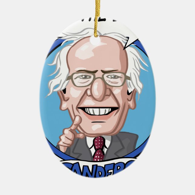 2016 Presidential Election Ceramic Tree Decoration (Front)