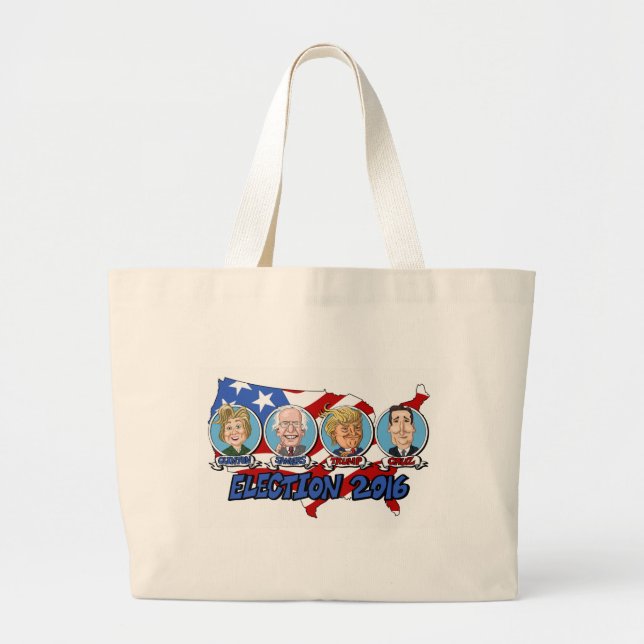 2016 Presidential Election Large Tote Bag (Front)