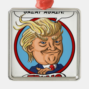 2016 Presidential Election Metal Tree Decoration