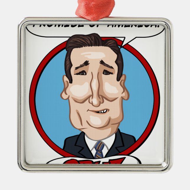 2016 Presidential Election Metal Tree Decoration (Front)