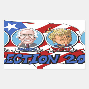 2016 Presidential Election Rectangular Sticker