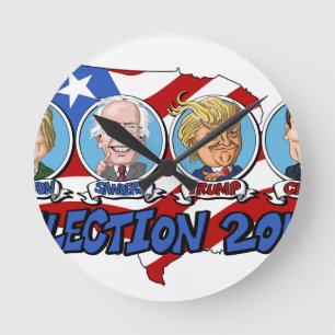 2016 Presidential Election Round Clock