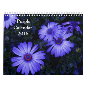 2016 Purple Calendar