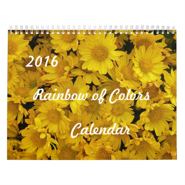 2016 Rainbow of Colours Calendar (Cover)