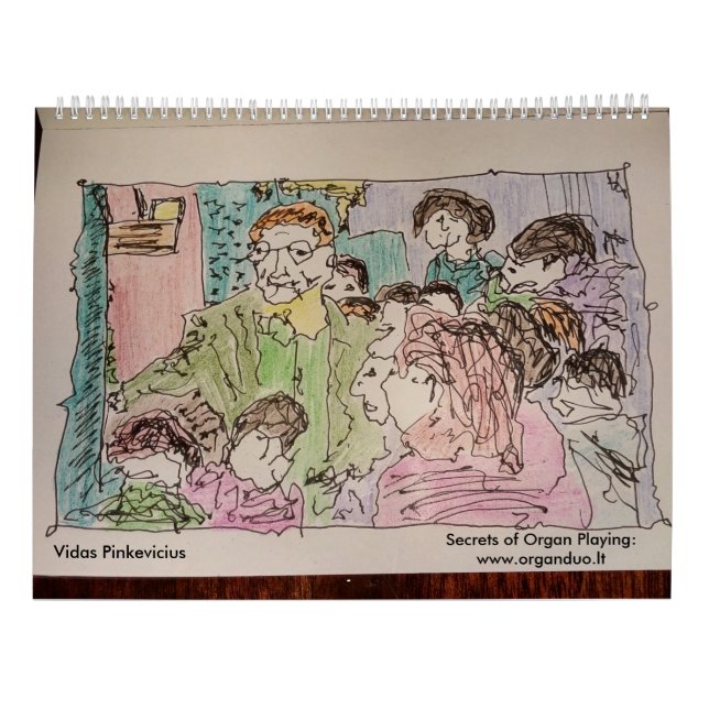 2016 Secrets of Organ Playing Calendar (Back)