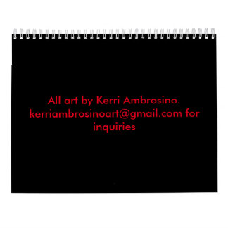 2016 Sugar Skull Day of the dead Calendar