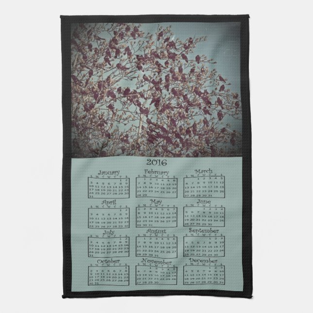 2016 The Birds Cloth Calendar (Vertical)