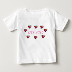 2016 Toddler Tee Established , 1st Yea Birthday