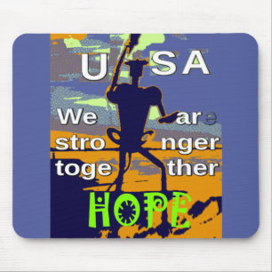 2016 US election Hillary Clinton hope Stronger Tog Mouse Mat