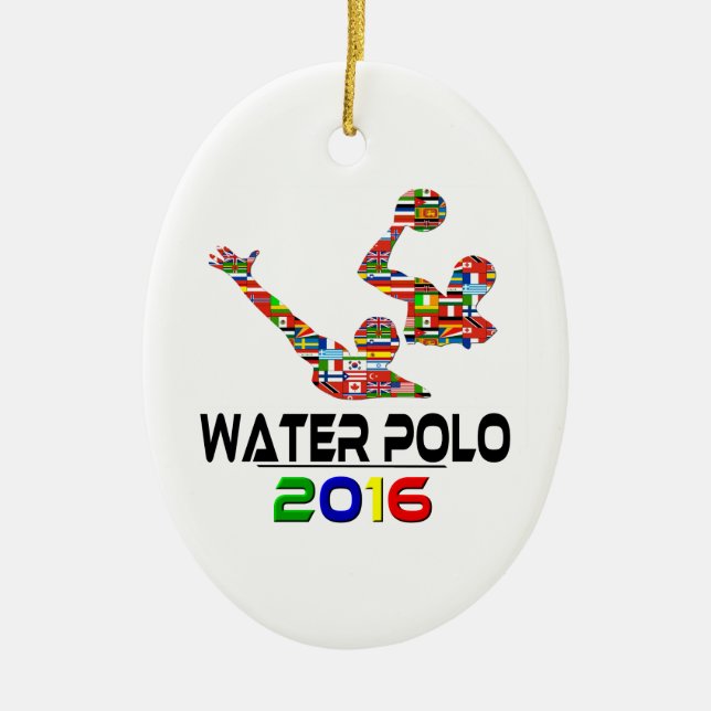 2016: Water Polo Ceramic Tree Decoration (Front)