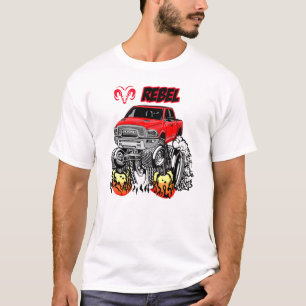 2017-20 Ram Rebel Pickup Truck Cartoon T-Shirt