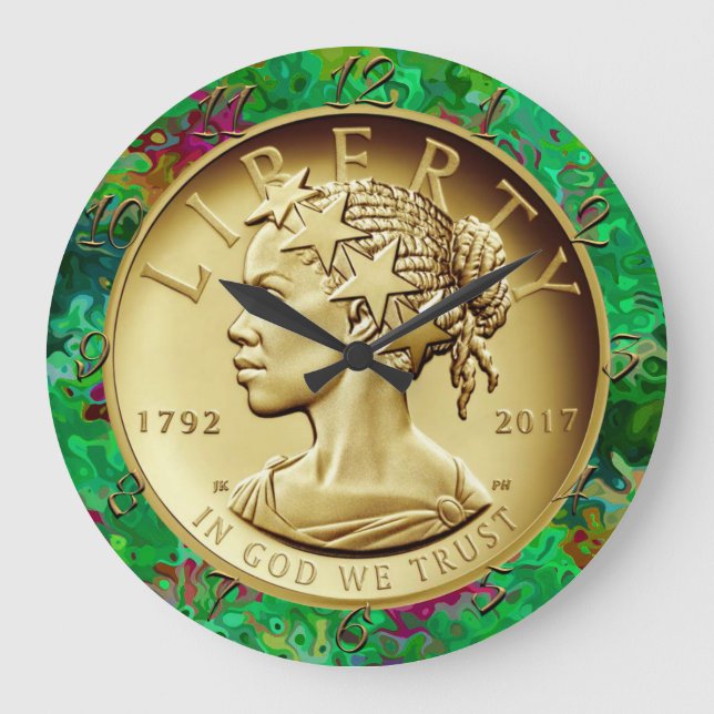  2017 American Liberty 225th Anniversary Gold Coin Large Clock (Front)