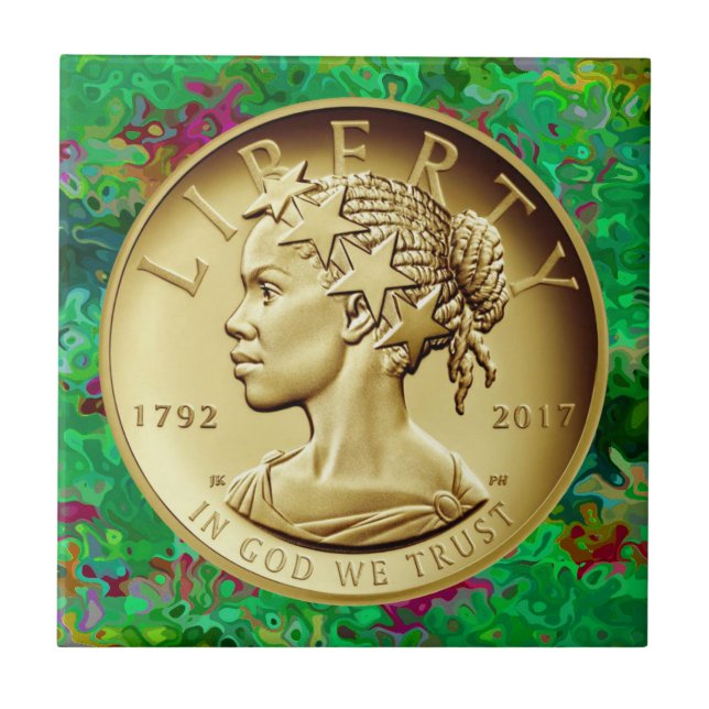  2017 American Liberty 225th Anniversary Gold Coin Tile (Front)
