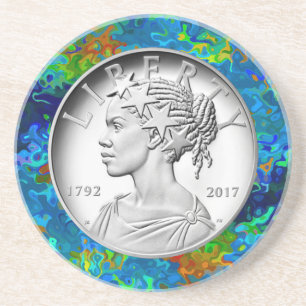  2017 American Liberty 225th Anniversary Silver Coaster