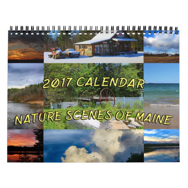 2017 Calendar Nature Scenes Of Maine (Cover)