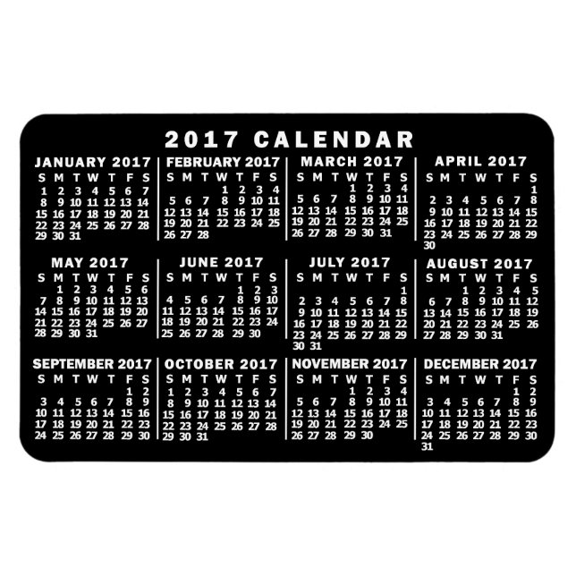 2017 Calendar (See Description for New Version)  Magnet (Horizontal)