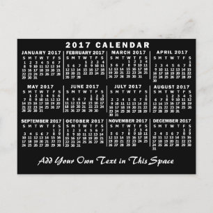 2017 Calendar (See Description for New Version)  Postcard