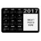 2017 Custom Photo Calendar Magnet - Black