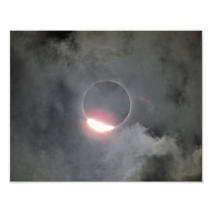 2017 Eclipse With Diamond Ring Photo Print