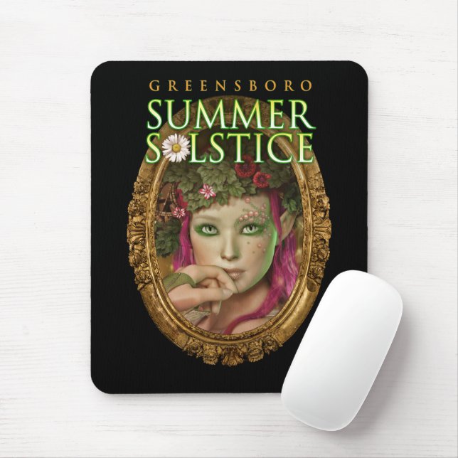 2017 Greensboro Summer Solstice Festival Keepsake Mouse Mat (With Mouse)