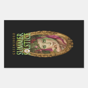 2017 Greensboro Summer Solstice Festival Souvenir Rectangular Sticker