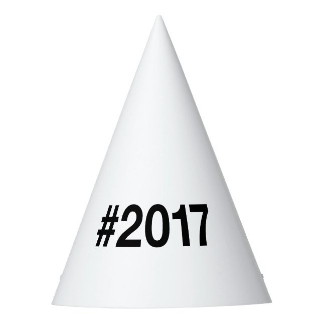 2017 Hashtag 8 Birthday Anniversary Party Hat (Front)