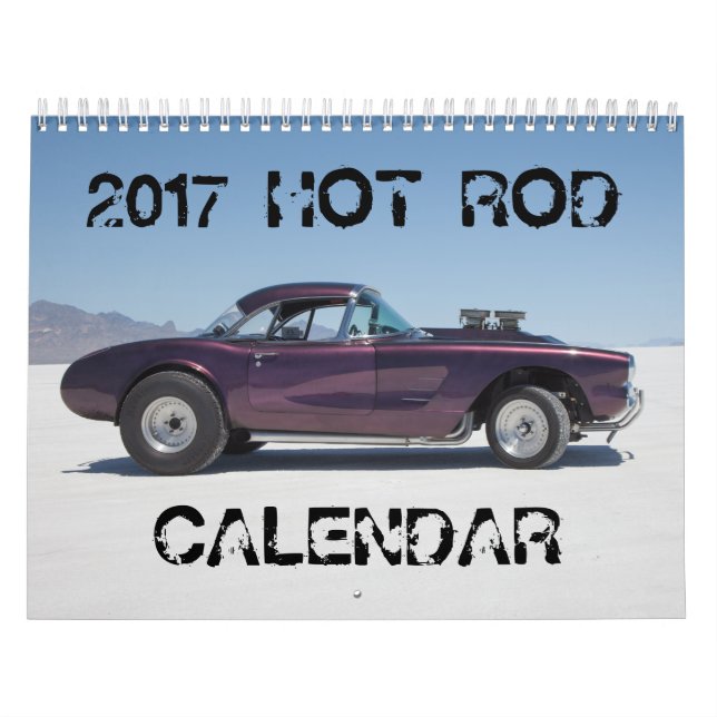 2017 Hot Rods Calendar (Cover)