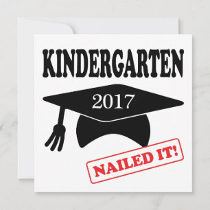 2017 Kindergarten Nailed It Invitation