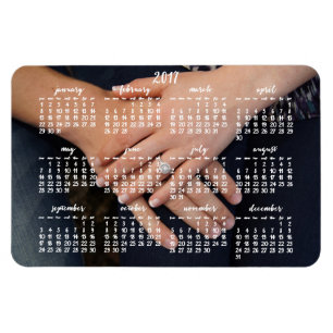 2017 Magnetic Calendar Photo Magnet 4x6