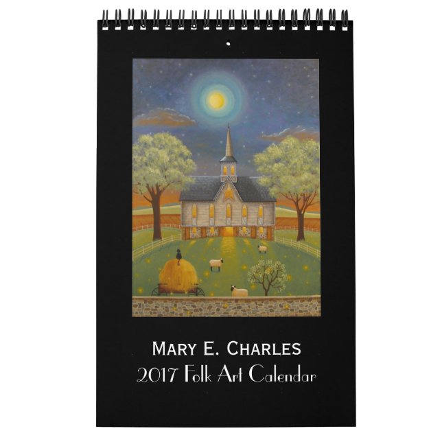 2017 Mary Charles Folk Art Calendar (Cover)