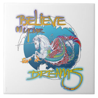 2017 Mink Nest Hippicorn 6" Tile Words