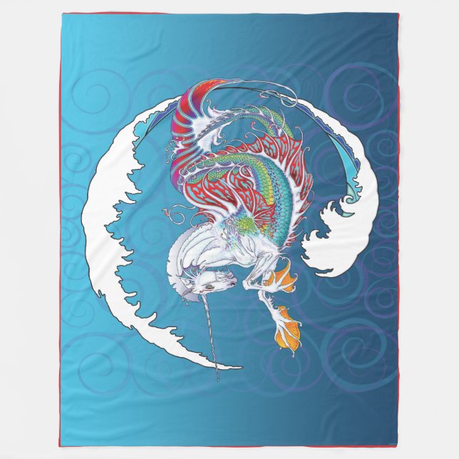 2017 Mink Nest Hippicorn fleece Blanket Large (Front)