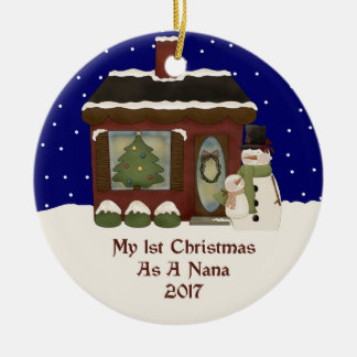 2017 My 1st Christmas As A Nana Ceramic Tree Decoration