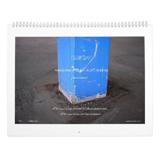 2017 Photographic ART CALENDAR by manuelbranco (Back)