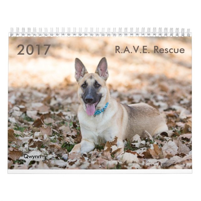 2017 R.A.V.E. Rescue Calendar (Cover)