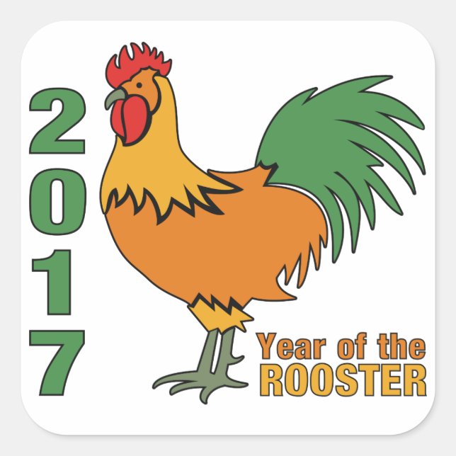 2017 Rooster stickers (Front)