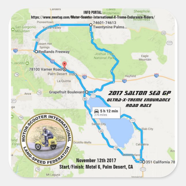 2017 SALTON SEA GP SQUARE STICKER (Front)