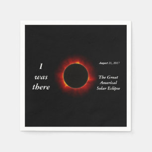 2017 Solar Eclipse “I was there” edition Napkin