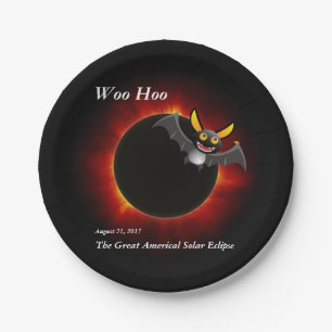 2017 Solar Eclipse, Vampire Edition Paper Plate